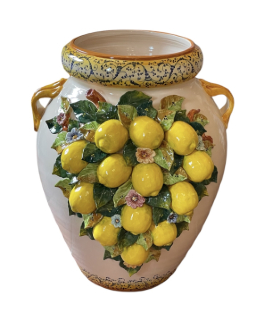 Jarre aux citrons en céramique toscane faite main